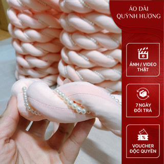 Mấn xoắn đính hạt màu hồng siêu xinh by Quỳnh Hương