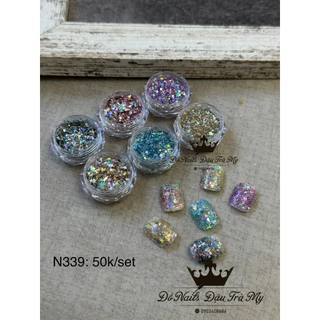 𝐏𝐡𝐮̣ 𝐤𝐢𝐞̣̂𝐧 𝐧𝐚𝐢𝐥 - set nhũ mix 6 màu n339