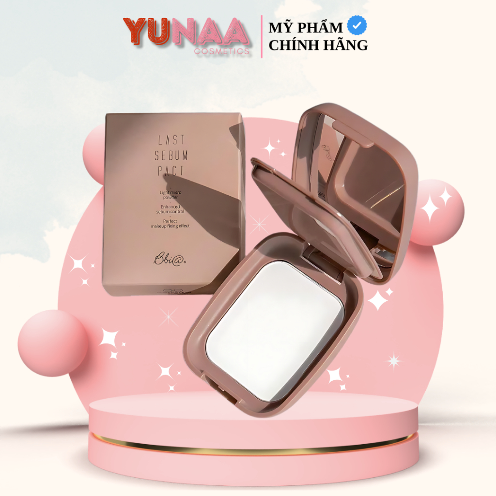[Y202] Phấn Phủ Kiềm Dầu Dạng Nén BBIA Last Sebum Pact 00 Super Clear