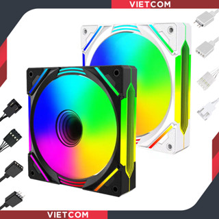 Quạt tản nhiệt, Fan Led ARGB Deltacool LC-20 - Phiên bản gió thổi xuôi và thổi ngược