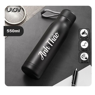 Bình Giữ Nhiệt Cao Cấp Inox 304 , Ly Giữ Nhiệt Nhám Trơn Tiện Dụng Cho Dân Văn Phòng, Tập Gym ULOV- BNGNL08