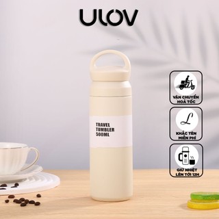 Bình Nước Giữ Nhiệt, Ly giữ Nhiệt Nóng- Lạnh Vaccum Cup Inox 304 Dung Tích 480ML ULOV-BNGNL09