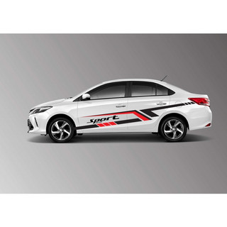 Tem Sport dán Ô tô 22x3m , Decal trong, trang trí cửa xe ô tô siêu phong cách mạnh mẽ