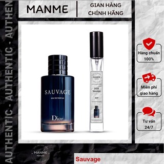 (10ml) Nước hoa nam DI0R Sauvage EDP chai chiết 10ml, 20ml - Manme Perfume