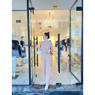 NKN Design - Áo Sát Lách Nữ Màu Beige Thiết Kế Basic Elly top