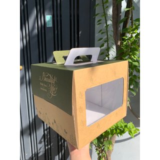 Hbkxuanthu - set 10 hộp bánh kem xuân thu – kèm đế trắng