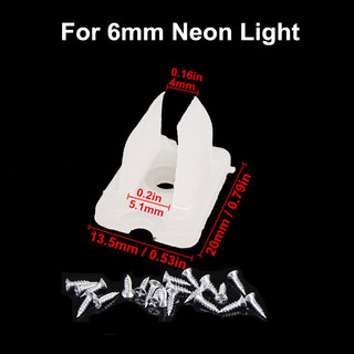 Kẹp cố định led dây Neon 6x12mm