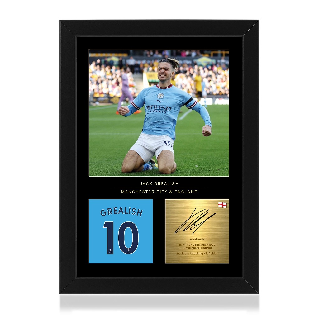 FREESHIP ⭐️ Poster Của Jack Grealish  - Khung Tranh Kỷ Niệm Cầu Thủ - Tranh Decal Dán Tường Bóng Đá