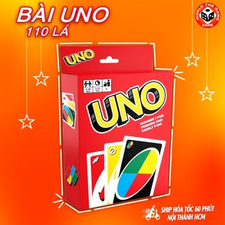 Bài Uno 110 Lá Hàng Việt Nam chất lượng cao Cơ Bản Chất Giấy Dày Trò Chơi Nhóm Bạn Xả Stress Giải Trí
