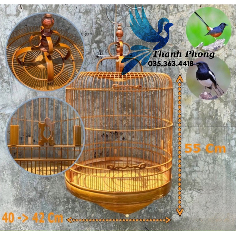 Lồng Chòe Lửa, Lồng chim Chòe Than - Chích Chòe đẹp (warbler cage)  LỒNG CHIM THANH PHONG