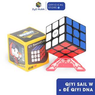 Rubik 3x3 combo qiyi sail w + đế qiyi dna - zyo rubik