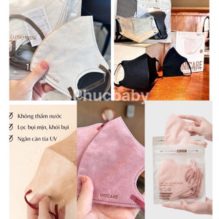 [ Sét 50 Cái] Khẩu trang 6D PRO MASK Airfit, khẩu trang 5D UNICARE phiên bản cao cấp