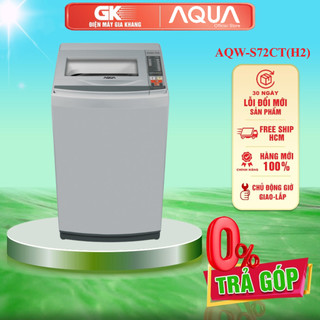 AQW-S72CT(H2) - Máy Giặt Aqua 7.2Kg S72CT - Tự khởi động lại, Khóa trẻ em - Miễn Phí Vận Chuyển HCM