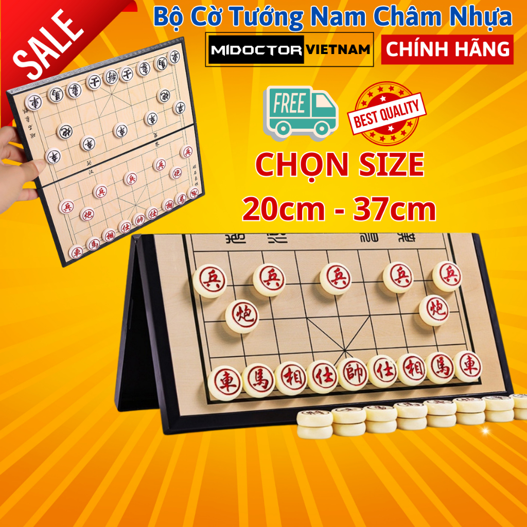 Bộ Cờ Tướng Nam Châm Bằng Nhựa Cao Cấp Chọn Size - Chính Hãng miDoctor