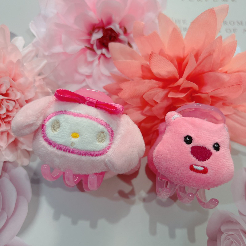 1 Kẹp gấu bông càng cua handmade siêu cưng, kẹp càng cua gấu bông melody, loopy xinh xắn
