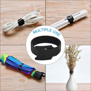 🔮🔮dây quấn dây sạc dây điện chống rối, dây dán gai velcro buộc gọn cáp dây điện dài 15cm