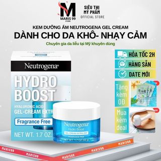 Kem Dưỡng Ẩm NEUTROGENA Hydro Boost Gel Cream Extra – Dry Skin, Kem Dưỡng Ẩm Da Khô Không Hương Liệu 48g _Achoice