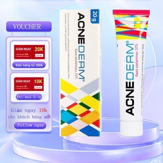 Kem giảm mụn, mờ thâm,đều màu da. Acne Derm Azelaic Acid 20%