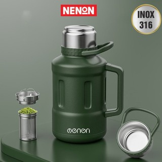 Bình giữ nhiệt 2500ml chất liệu inox 316 giữ lạnh 36 tiếng giữ nóng 24 tiếng - nenon
