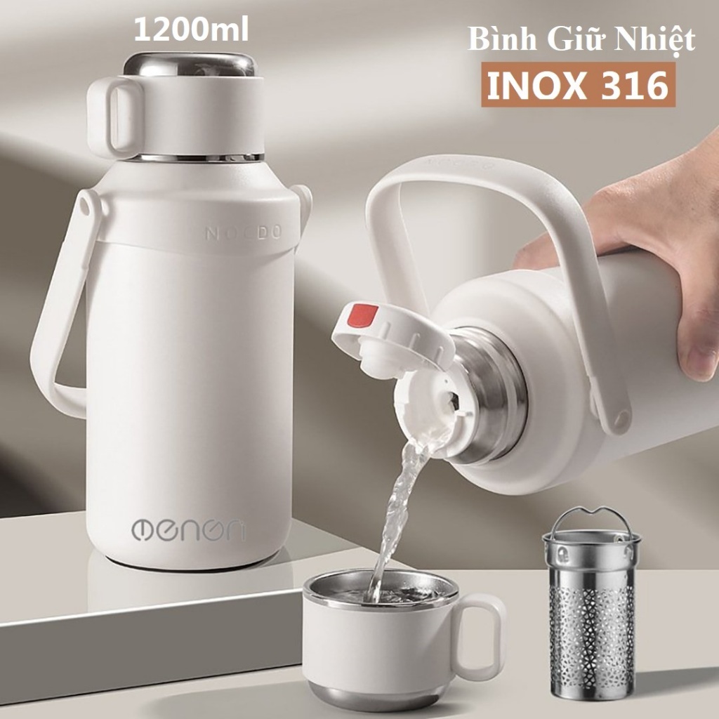 Bình Giữ Nhiệt 1200ml INOX316 Giữ Nhiệt 24h  An Toàn Khi Sử Dụng - NENON | BigBuy360 - bigbuy360.vn