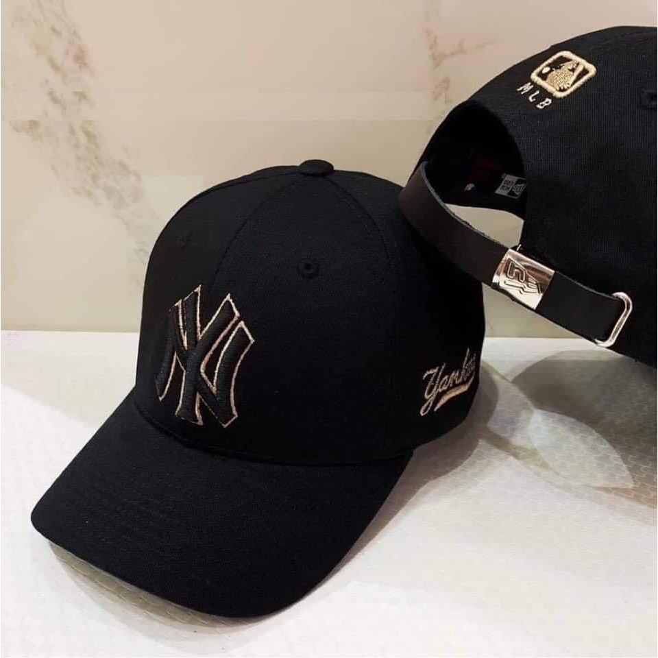Nón kết, mũ lưỡi trai nam nữ NY MLB vải kaki đẹp Form chuẩn thời trang (Ảnh thật)