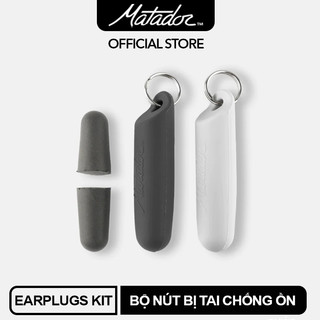 MATADOR Bộ Nút Xốp Bịt Tai Travel Earplugs Kit,giảm ồn NRR 32 dB kèm Vỏ Silicone,Móc Khóa Không Gỉ_Hàng Chính Hãng