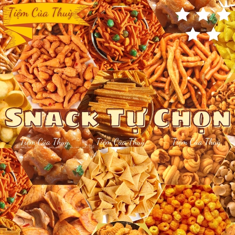 (Dùng Thử) Snack Ăn Vặt Tự Chọn Giá Rẻ Nhiều Món Đa Dạng, bim bim cân đồ ăn vặt hot