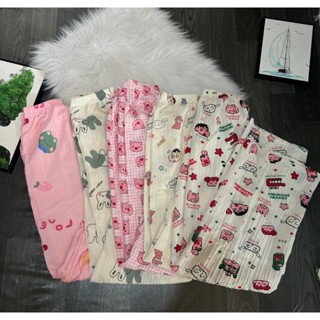  Quần xuông nữ hình cute Chất đũi gân mềm đẹp 