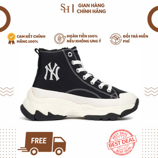 Giày mlb chunky high padding new york yankees full box, bao check kiểm tra