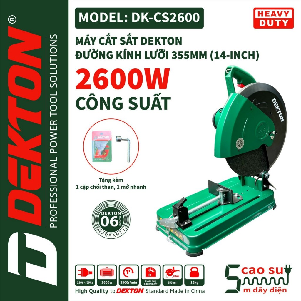 MÁY CẮT SẮT BÀN DEKTON _ CS2600