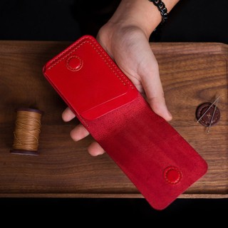 Ví sen mini cho nữ - HANDMADE - Màu đỏ