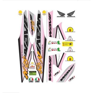 Tem WAVE ALPHA(50cc-100cc) màu hồng xám mới tem 3 lớp chống phai màu