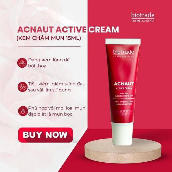 ✔️ BIOTRADE - Kem mụn Active Cream Acnaut Biotrade mẫu mới nhất