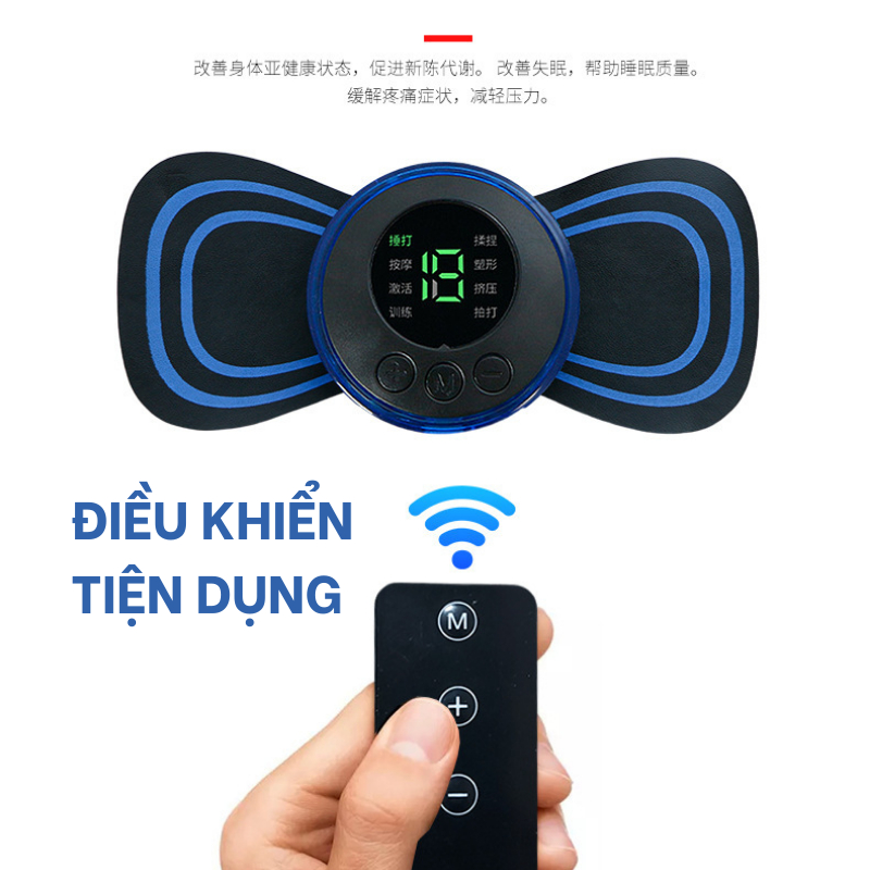 Máy Massage Xung Điện, Máy Massage Cổ Vai Gáy, 8 Chế Độ Massage Giúp Giảm Đau Nhức Hiệu Quả [XẢ KHO]
