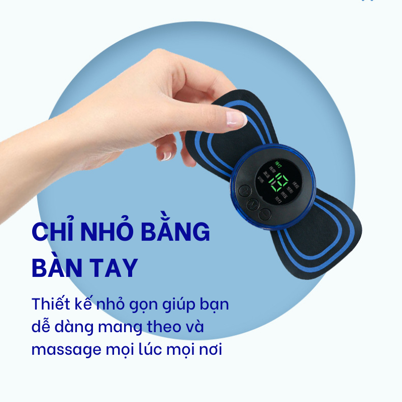 Máy Massage Xung Điện, Máy Massage Cổ Vai Gáy, 8 Chế Độ Massage Giúp Giảm Đau Nhức Hiệu Quả [XẢ KHO]