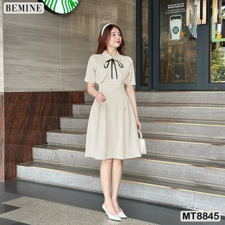 Đầm thiết kế giả áo khoác tay lửng tùng xoè BEMINE MT8845