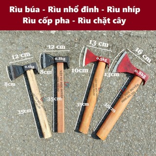 Rìu búa, rìu nhíp, rìu cốp pha, rìu quốc phòng, rìu chặt cây 0.5kg/0.6kg/0.8kg