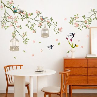 Tranh decal dán tường CHIM ÉN với nhiều hình thù ngộ nghĩnh dành cho bé - Decal dán tường