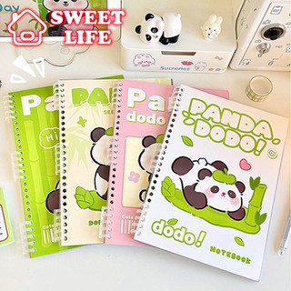 Sổ tay ghi chép họa tiết Gấu trúc siêu cute - Sổ tay lò xò A5 siêu tiện dụng - Vở gấu trúc nhiều màu dễ thương