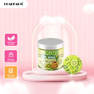 Kiwi sấy lạnh giòn công nghệ sấy thăng hoa Hũ PET 1000ml ít đường, ít chất béo tự nhiên vị trái cây CHARFARM