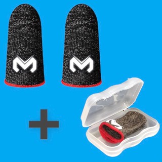  Bộ 2 Găng tay chơi game Memo HL03 Shezi Tặng Hộp Đựng Shezi sợi bạc cảm ứng chống mồ hôi cho tốc chiến Pubg FOG GT03 