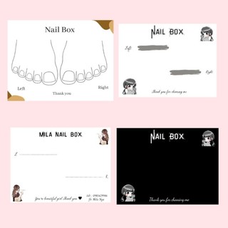 combo thẻ 6 món ,bìa nail box thẻ nail box, tag nail, in bìa nail box