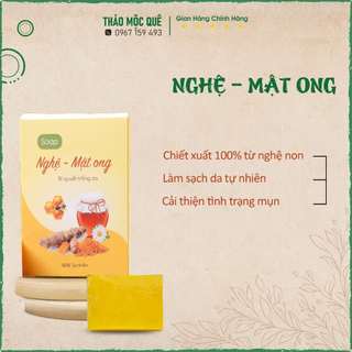  Xà Bông Thảo Dược Nghệ Non Kết Hợp Mật Ong Dưỡng Da Dịu Nhẹ Sáng Da Từ Từ 100g