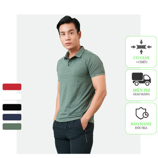 Áo Polo Thể Thao Nam ICADO AT16, Áo Tập Gym Yoga Có Cổ, Co Giãn 4 Chiều, Thoáng Mát