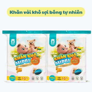 Combo Khăn vải khô đa năng Mipbi cho bé hàng chính hãng