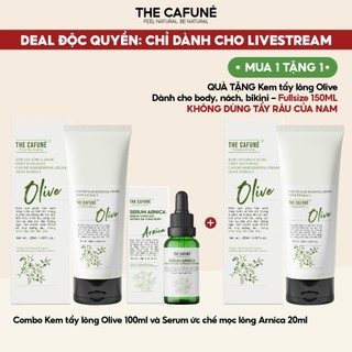  Combo Kem Tẩy Lông Olive The Cafuné 120ml