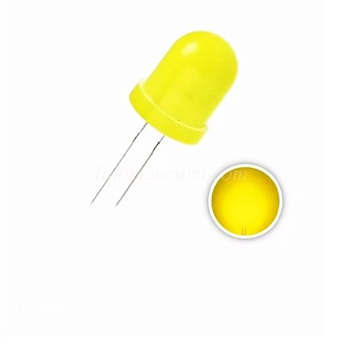 Led 10mm vàng vỏ đục - 8N14