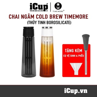 Chai ngâm cà phê lạnh Timemore Icicle Cold Brewer 600ml | Tặng phễu đong nhựa và cọ vệ sinh