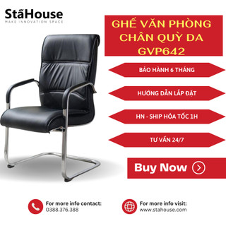 Ghế chân quỳ da simili, ghế văn phòng cho giám đốc GVP642