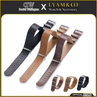 Dây da đeo đồng hồ nato dw daniel wellington bằng da 18mm 20mm 22mm x12-x13 lyam & co